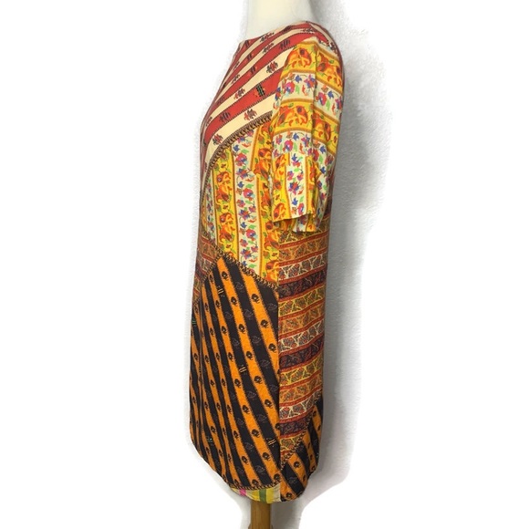 Tanvi Kedia Anthropologie “Ozma” Mixed Media Patchwork Beaded Tunic Dress - Picture 5 of 11